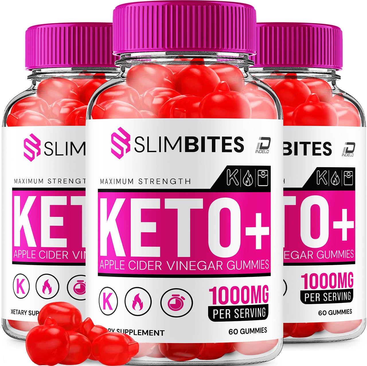 Indelo Slim Bites ACV 180 Gummies