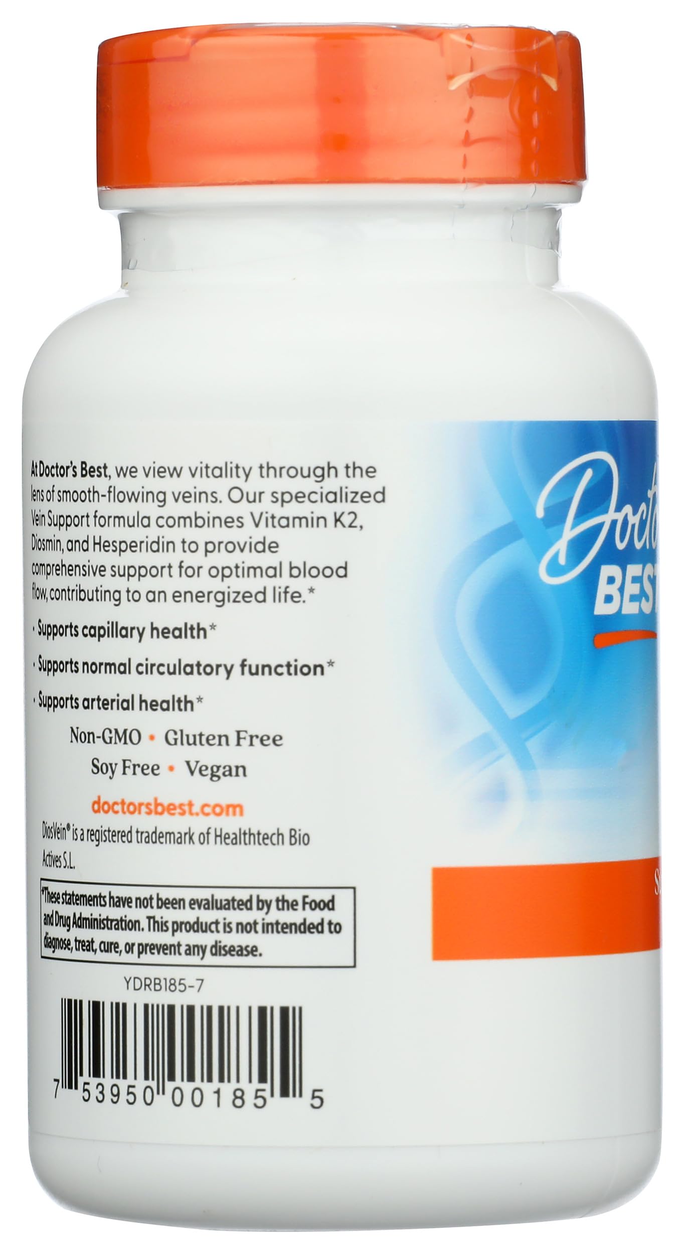 Doctor's Best Vein Support Featuring DiosVein & MenaQ7 Capsule, 60 Count