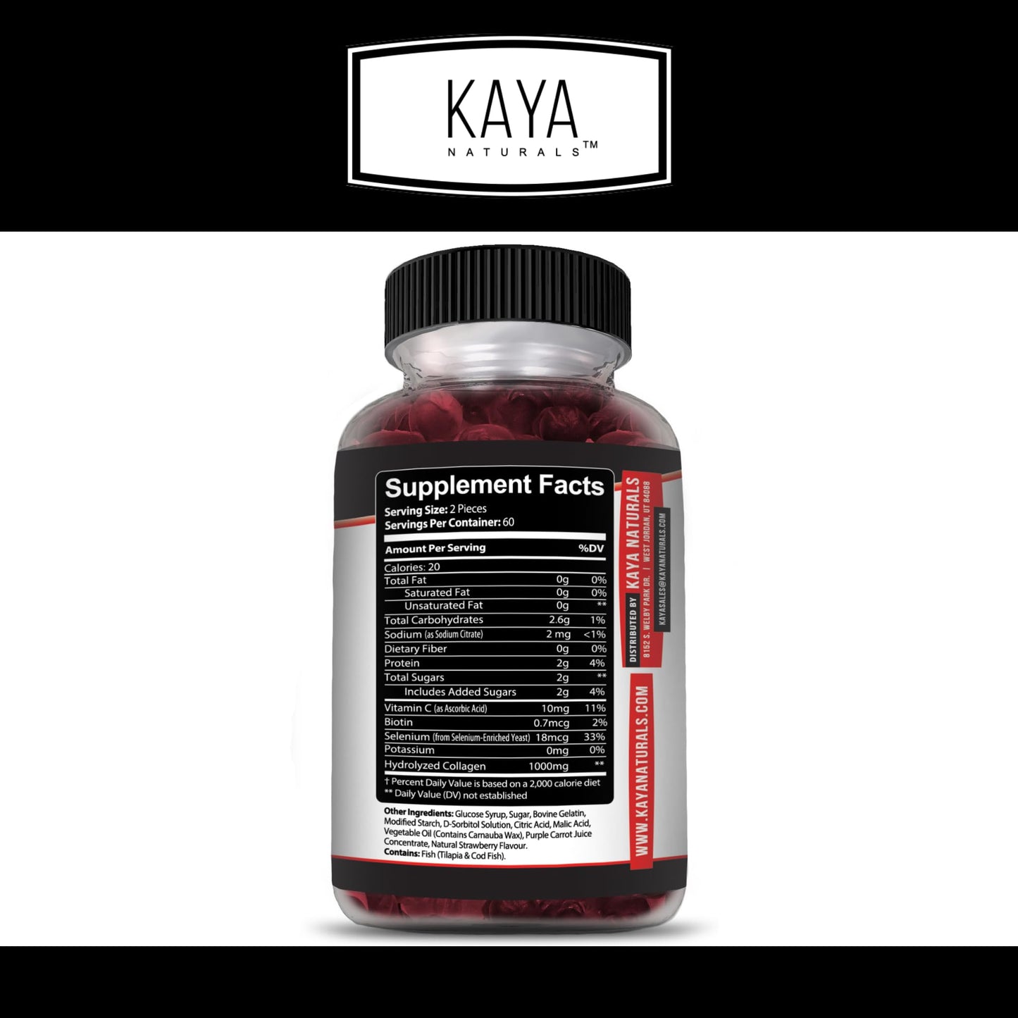 Kaya Naturals Collagen Gummy 120 Gummies