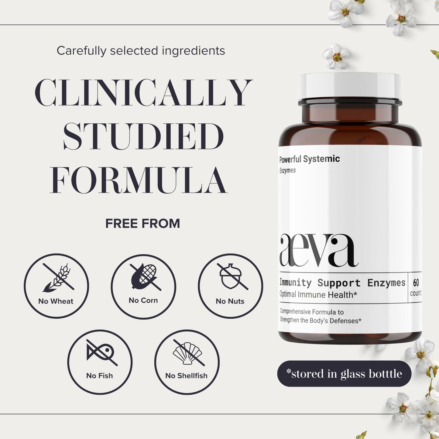 AEVA Immunity Support Enzymes Capsule 60 Count