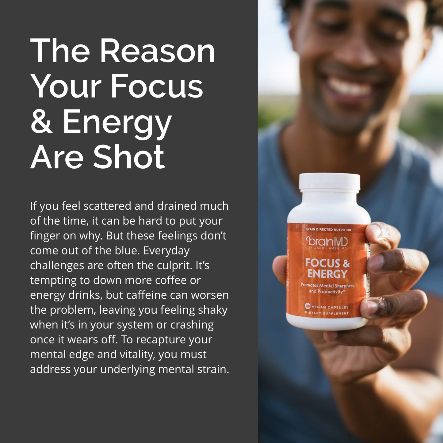 BRAINMD Dr Amen Focus & Energy 120 Capsules