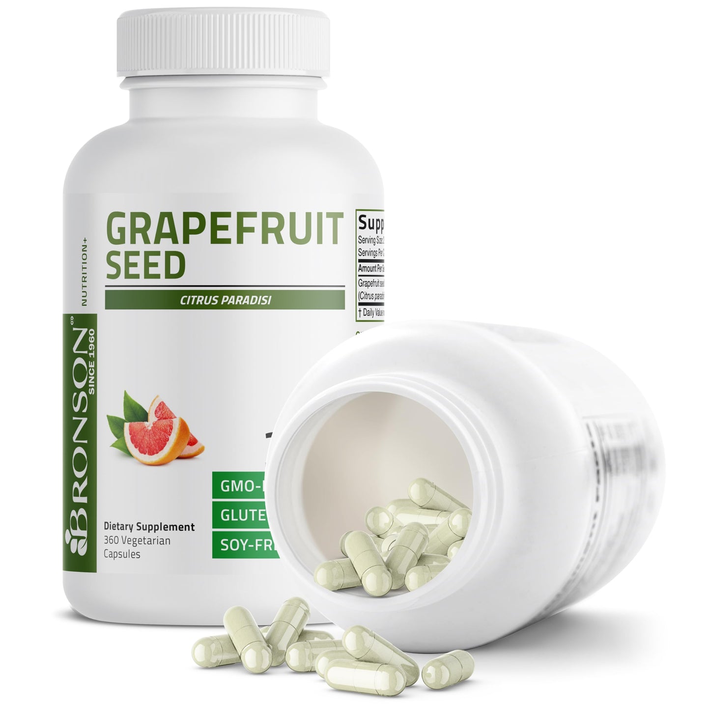 Bronson Grapefruit Seed Extract Citrus Paradisi Capsule 360 Capsules