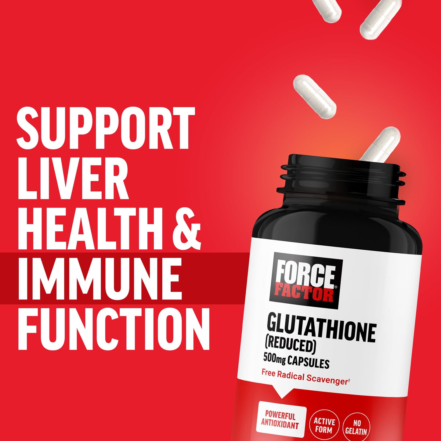Force Factor Glutathione Supplement Capsule, 60 Count