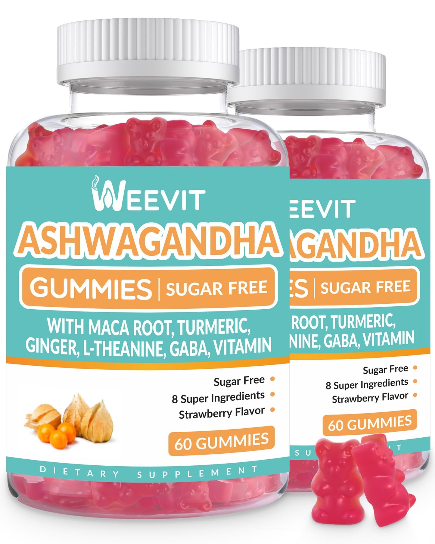 WEEVIT Ashwagandha Gummies 120 Count