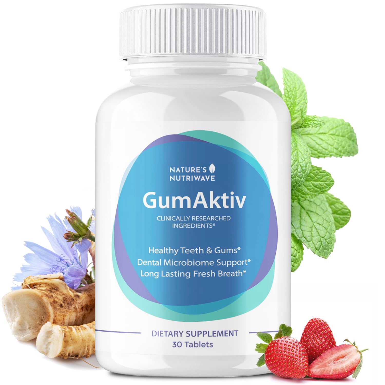 Nature’s NutriWave GumAktiv Oral Health Supplement Tablet 30 Tablets