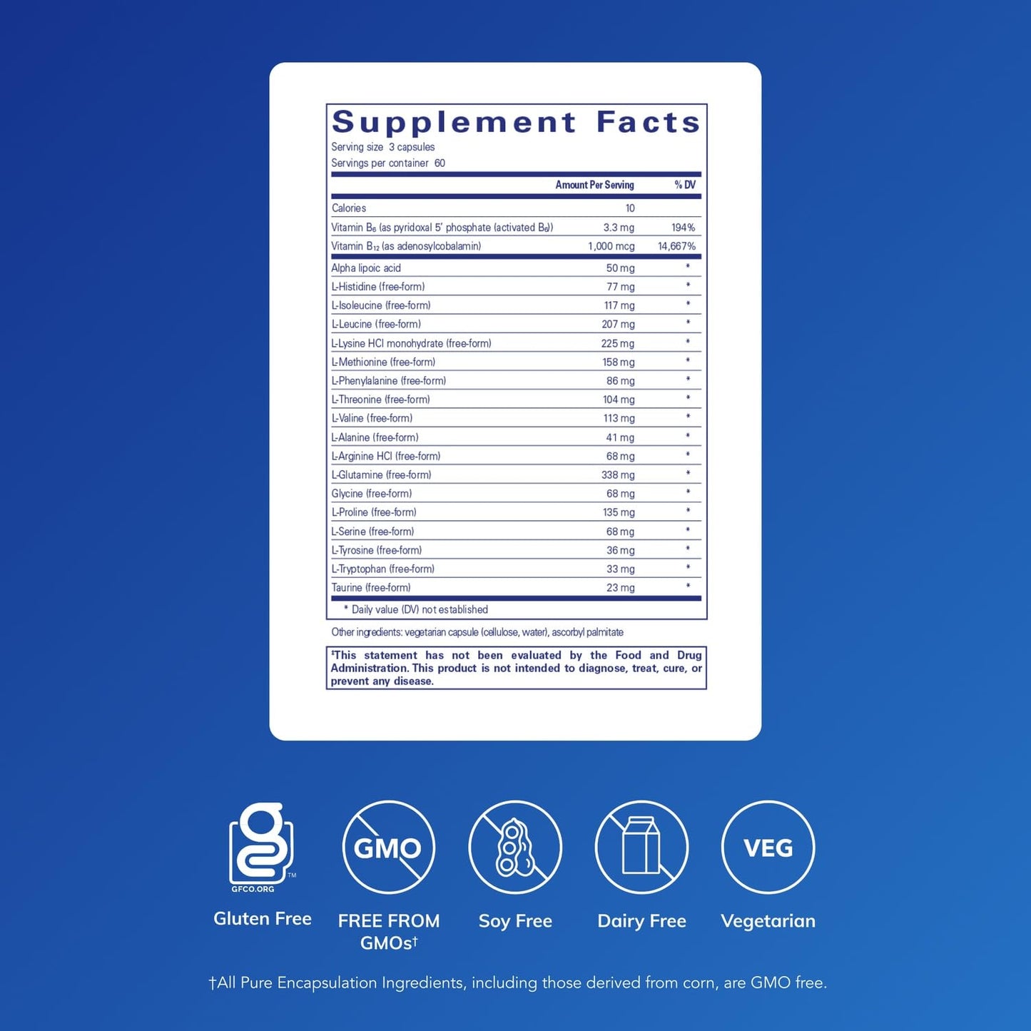 Pure Encapsulations Amino-NR Capsules, 180