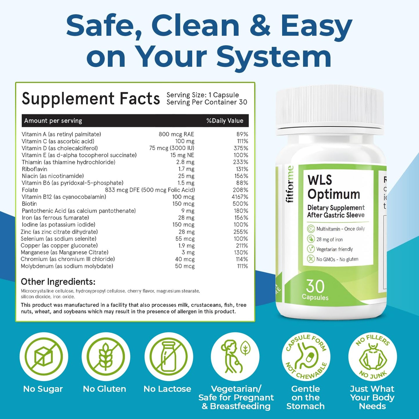 FitForMe Bariatric Multivitamin Capsule 90 Count