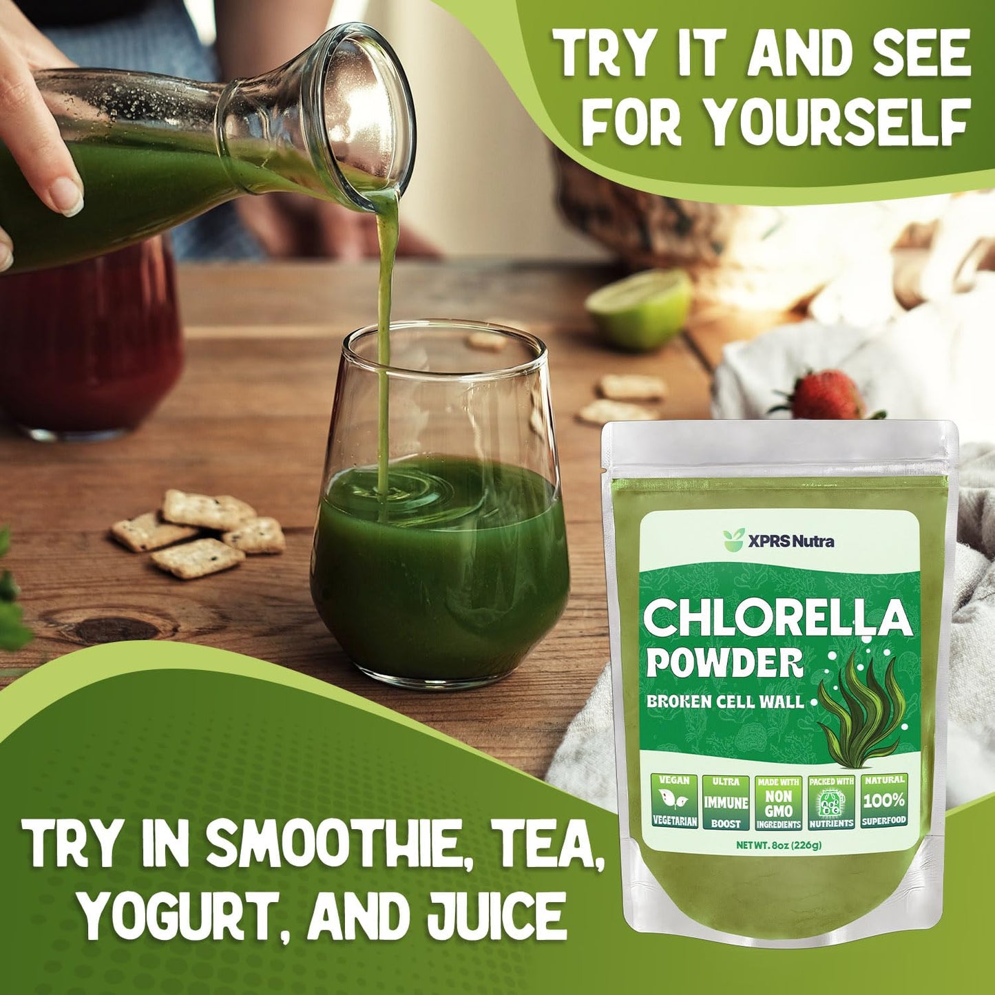 XPRS Nutra Chlorella Powder 8 Ounce