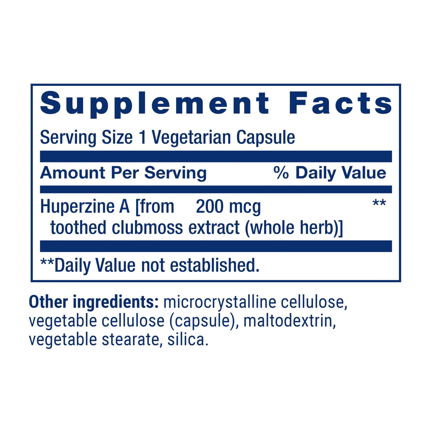 Life Extension Huperzine A 60 Capsules