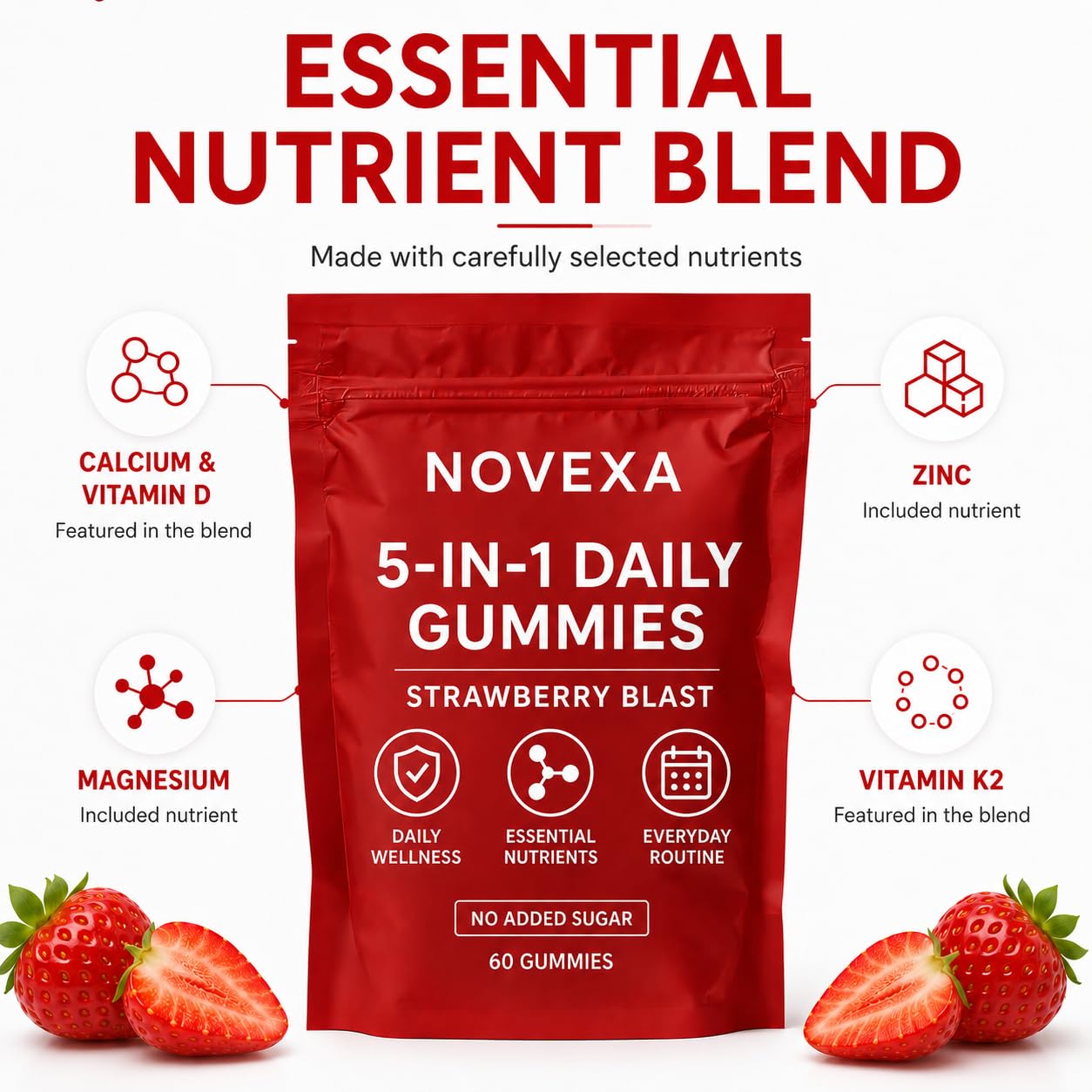 Magnixa Novexa Growth Gummies Gummy 60 Count