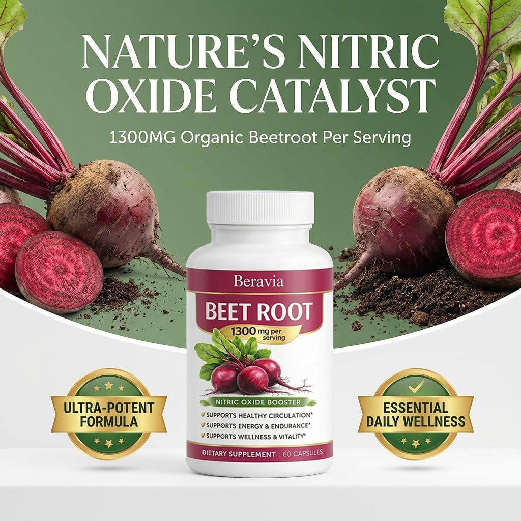 Skaal Beravia Organic Beet Root Capsules 60 Count