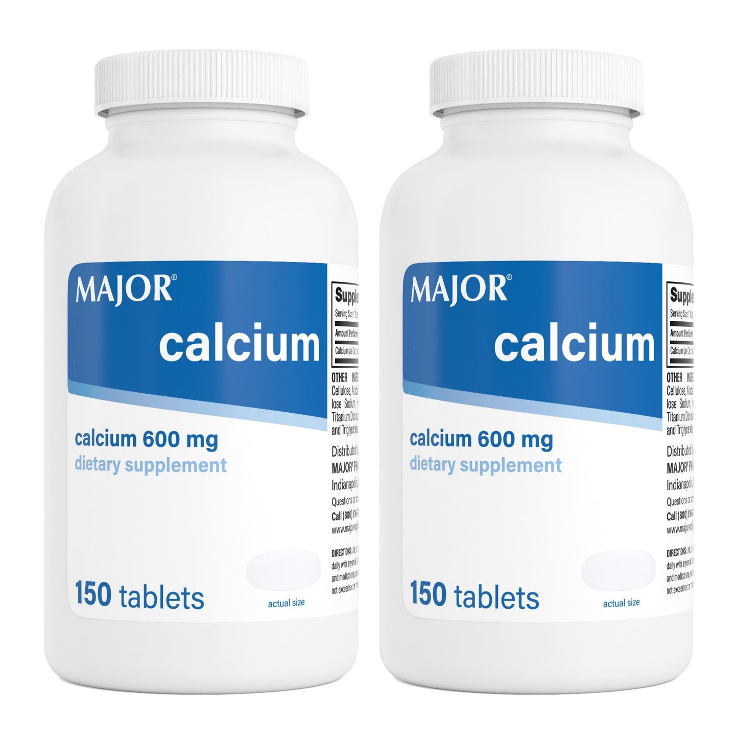 MAJOR Calcium 600mg Tablets 300 Count