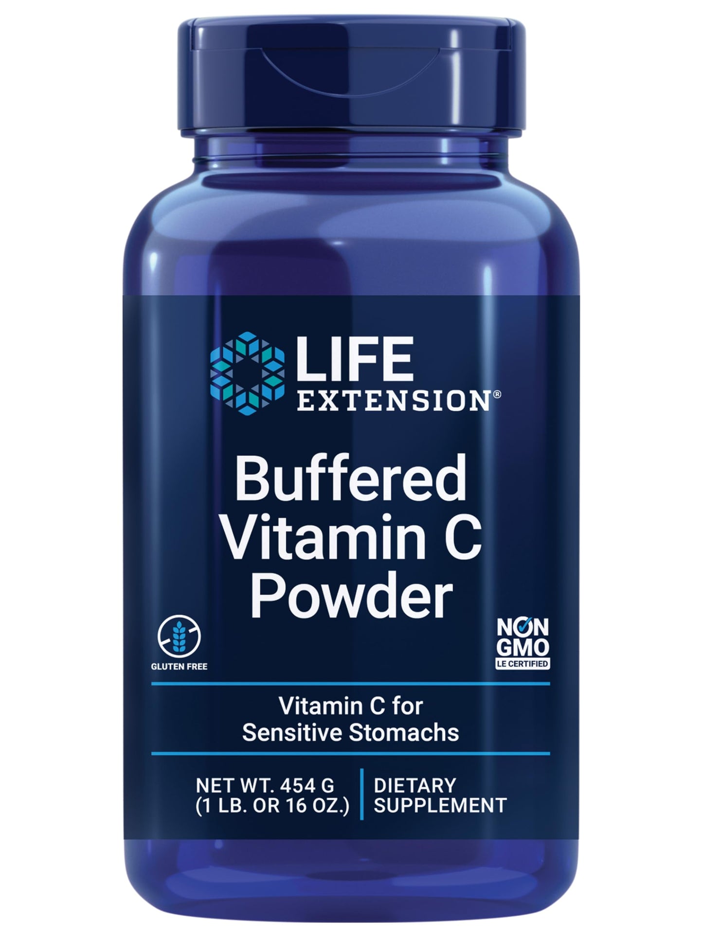 Life Extension Buffered Vitamin C Powder with Calcium, Magnesium, Potassium & Zinc, 16 oz