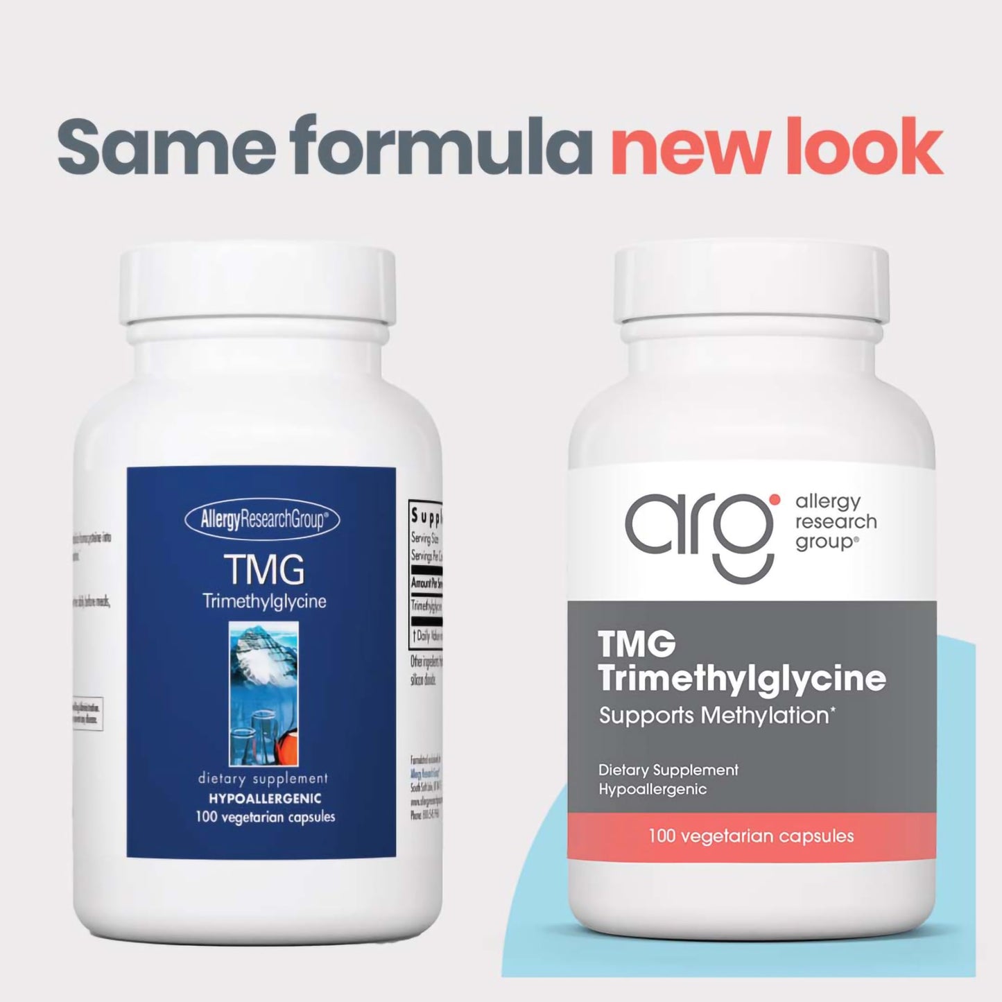 Allergy Research Group ARG TMG Trimethylglycine Capsules, 100 Capsules