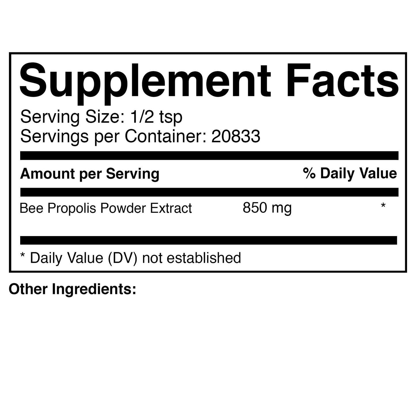 Prescribed For Life Bee Propolis 4:1 Powder Extract (Apis mellifica) Powder 881.849