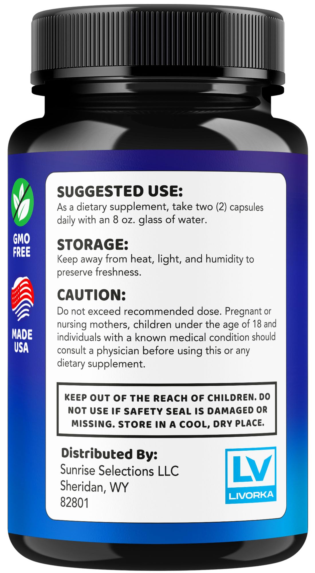 LIVORKA Memory Mood and Brain Capsules 180 Capsules