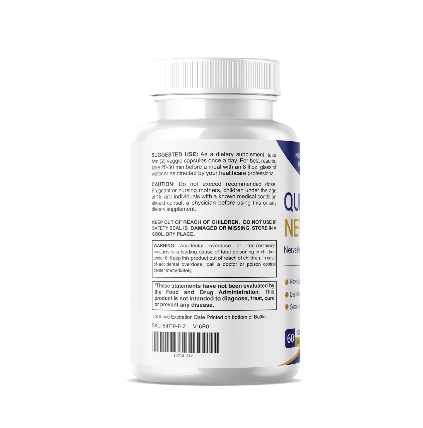 Fitness InspireWays Quiet Nerve Capsule 180 Capsules