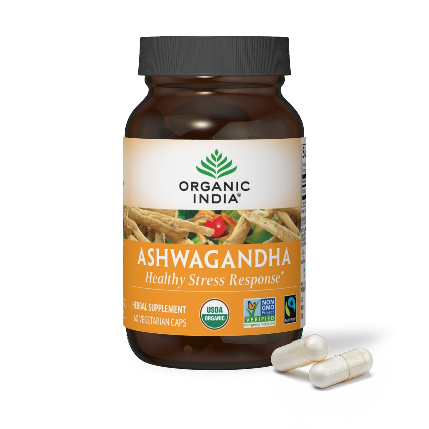Organic India Ashwagandha Capsules 60 Capsules