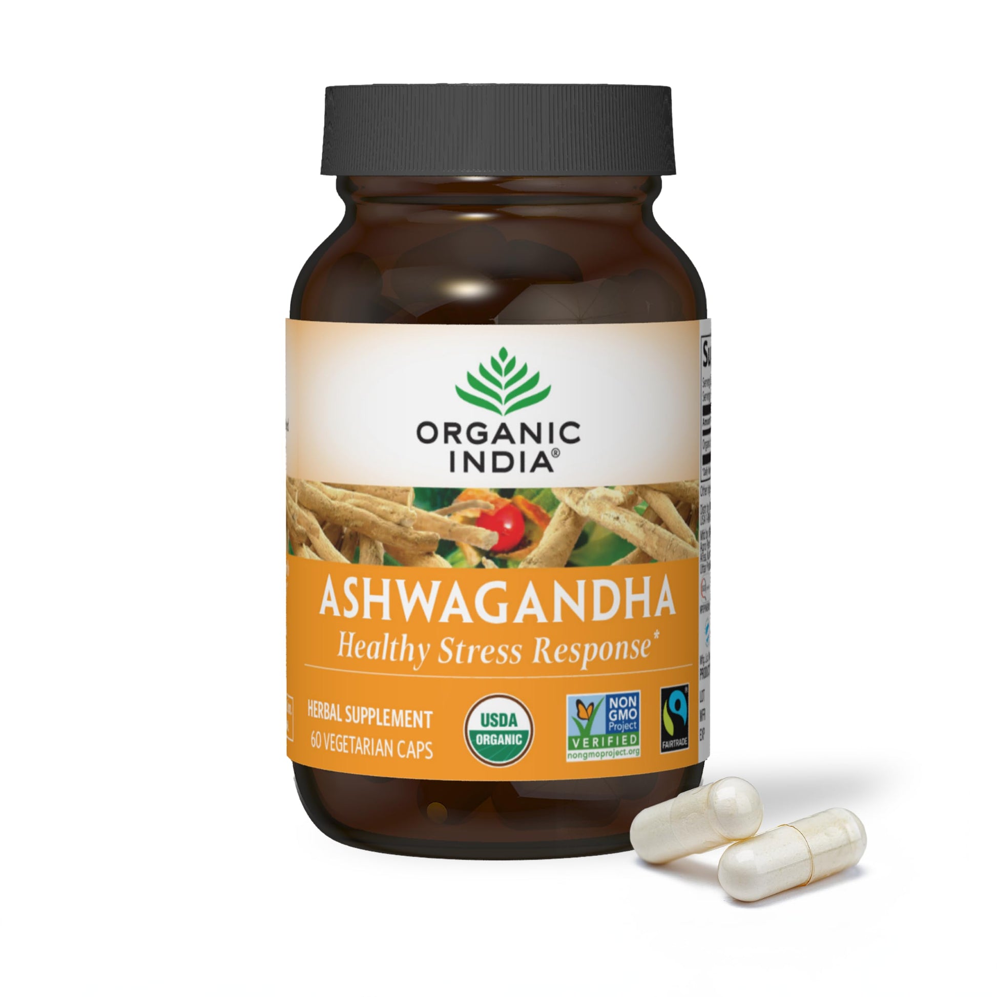 Organic India Ashwagandha Capsules 60 Capsules