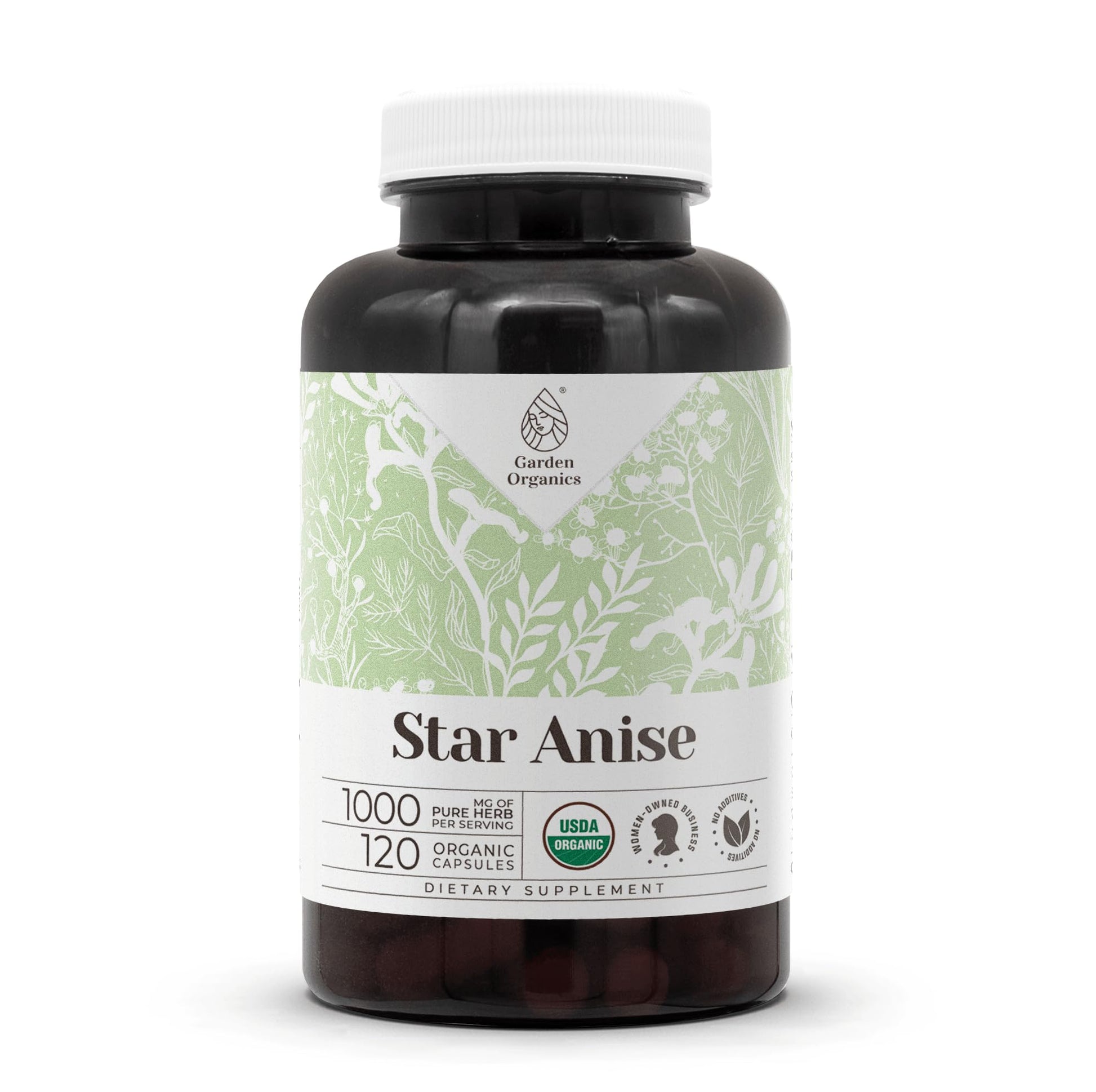 Garden Organics Star Anise Capsules 120 Count