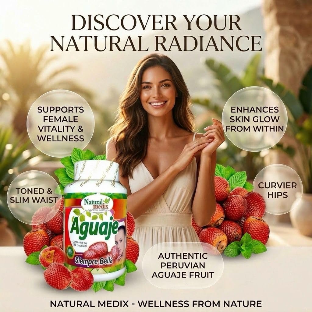 Natural Medix Aguaje Siempre Bella Capsules 100 Count