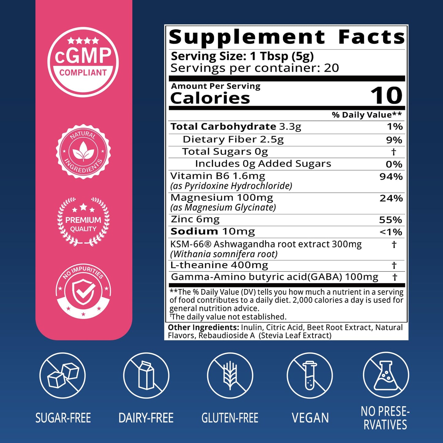 Lifebooil Calm Magnesium Powder 3.5 Ounce
