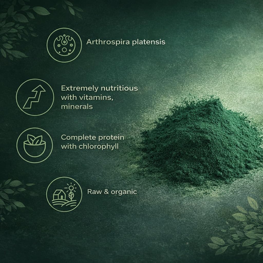Raslok Spirulina Powder 8 Ounce (Pack of 1)
