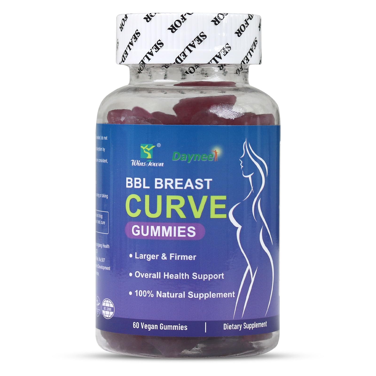Wins Town BBL Breast Curve Gummies 60 Count