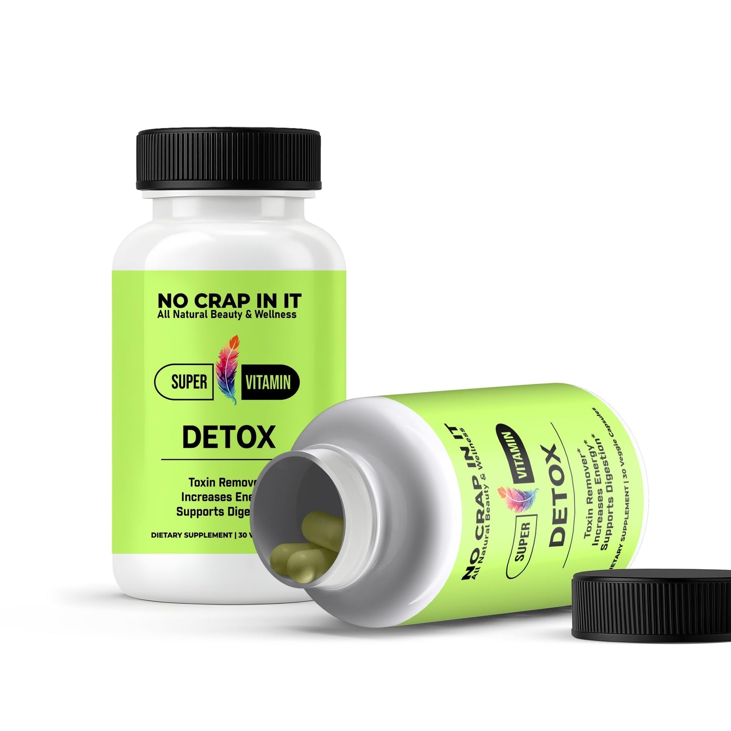 No Crap In It Detox Vitamins Capsule 30 Count