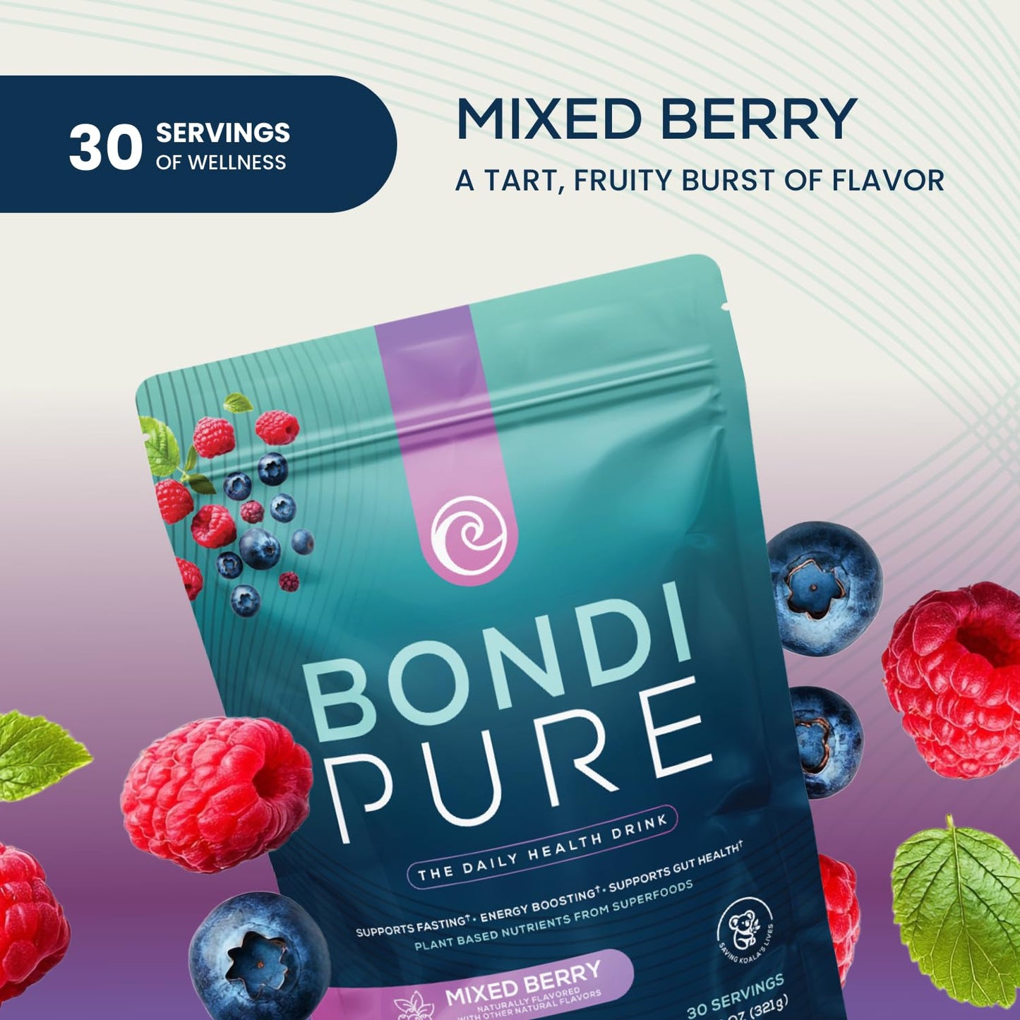 Bondi Pure Daily Health & Detox Drink Powder 11.7 oz (30 Servings)