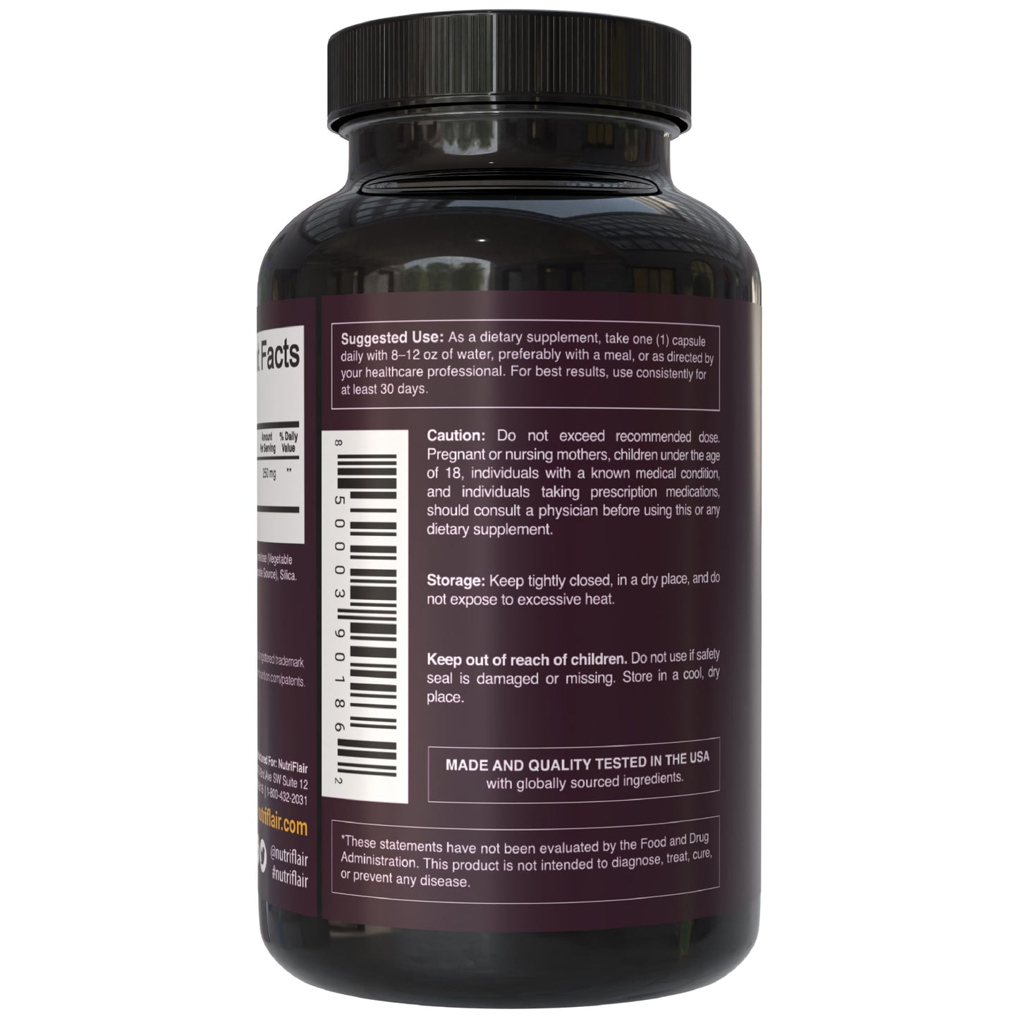 NutriFlair DihydroBerberine 250 mg (GlucoVantage®) Capsules, 60 Count