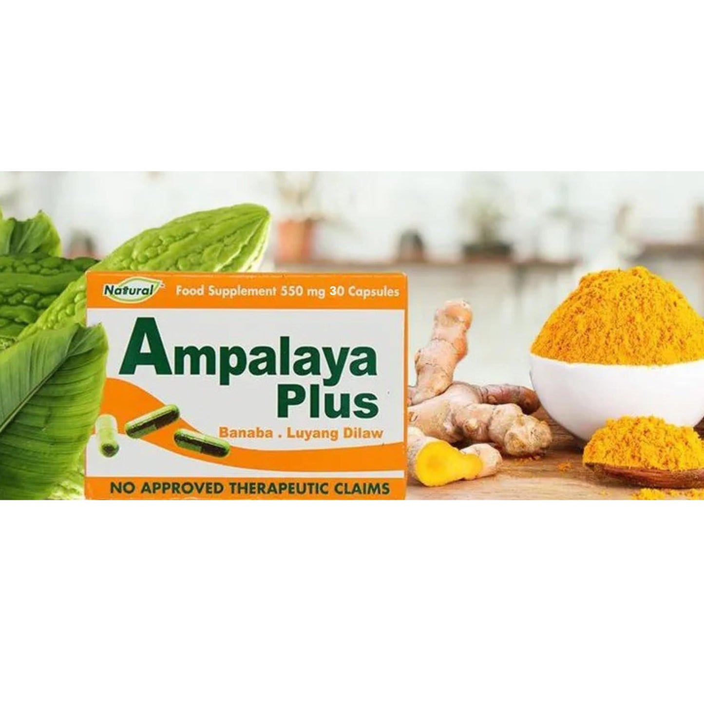 Generic Ampalaya Supplement 550mg Capsules, 30 Count