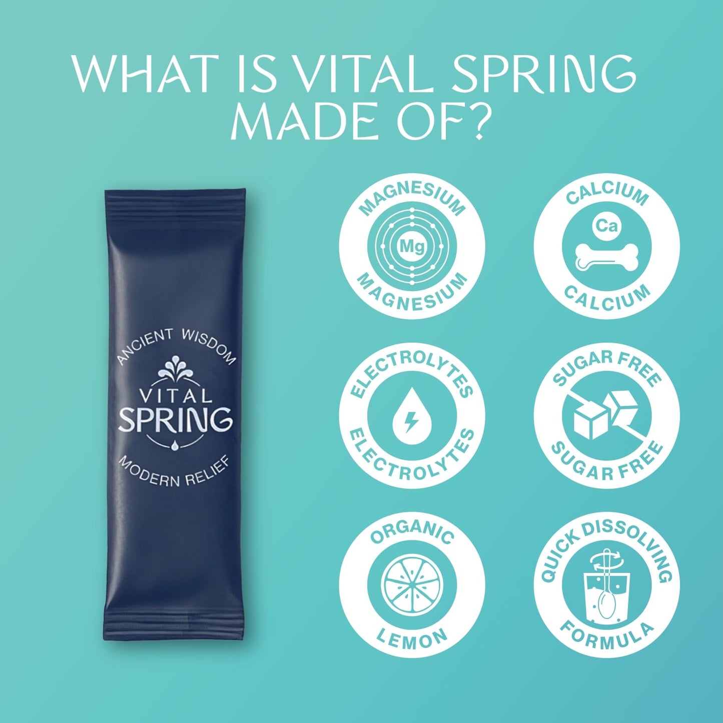 Vital Spring Sugar Free Mineral Replenisher Powder 3.6 oz
