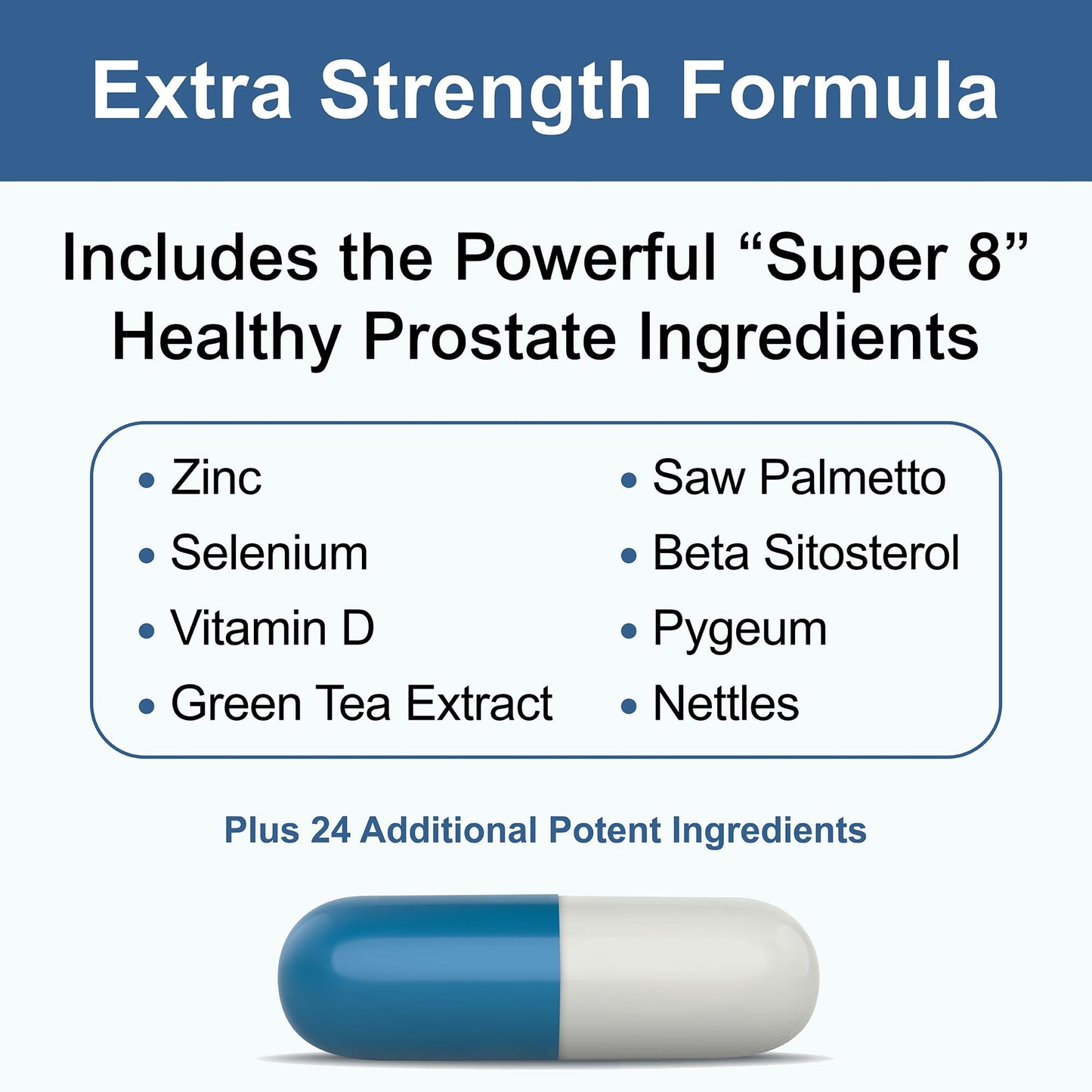 Holistic Planet Healthy Prostate - Fewer Bathroom Trips - Saw Palmetto & Plant Sterols Capsules, 90 Count