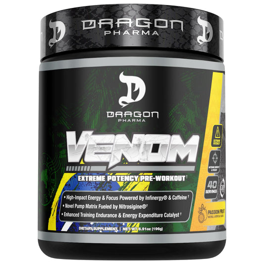 DRAGON PHARMA Venom Extreme Potency Pre-Workout Powder 6.91 Ounce