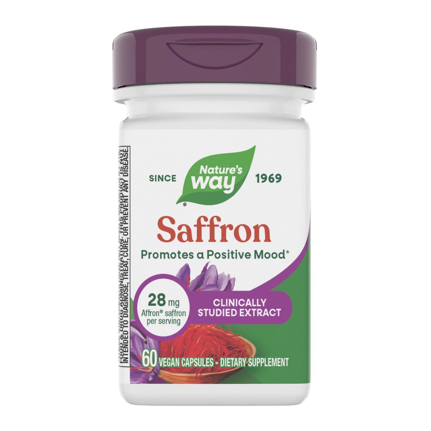 Nature's Way Saffron Capsules Affron Saffron Extract, 60 Capsules