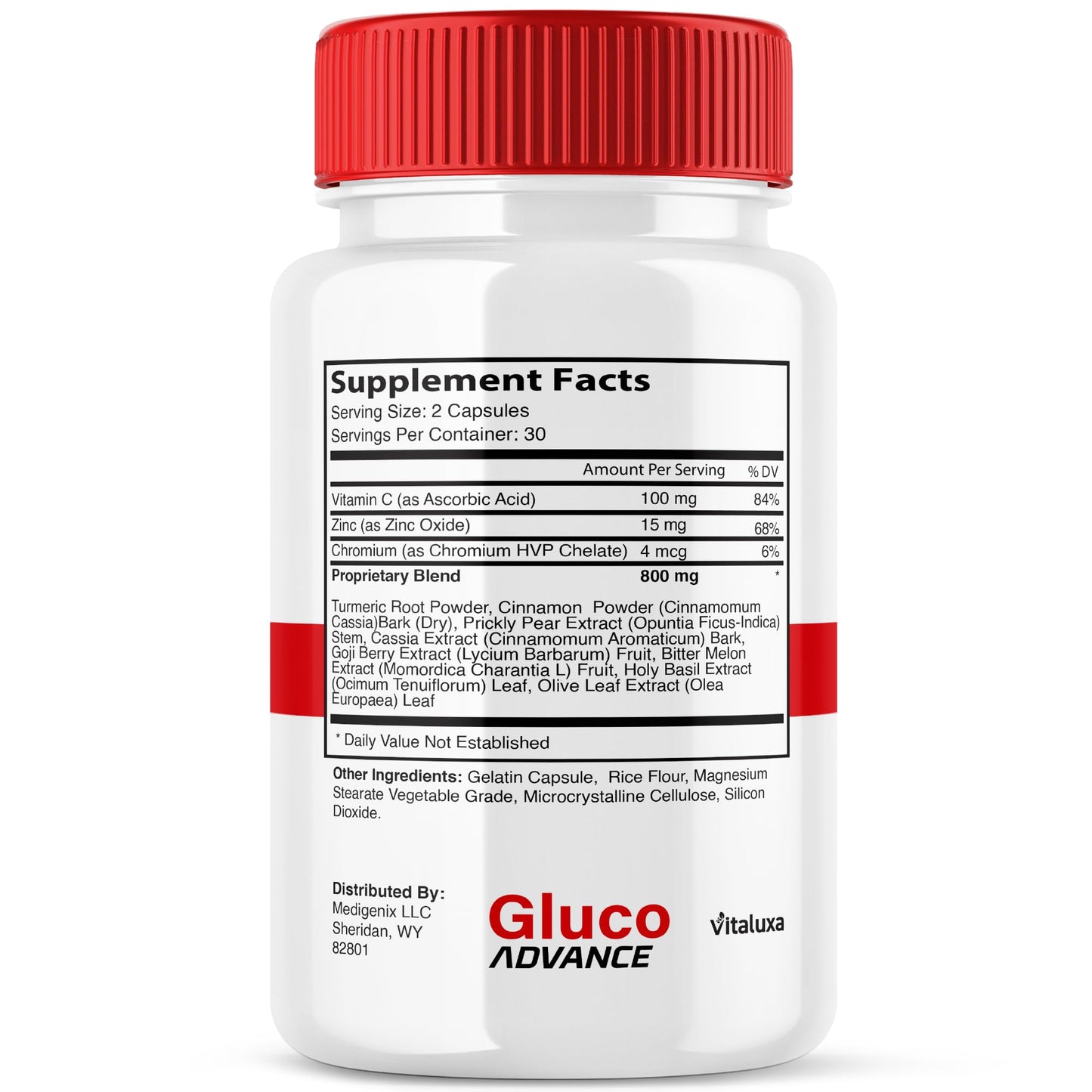 Vitaluxa Gluco Advance Capsules, 300 Capsules
