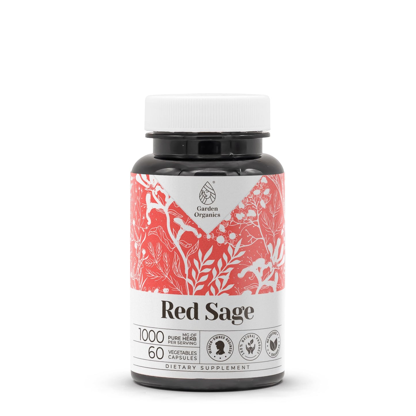 Garden Organics Red Sage Capsules 60
