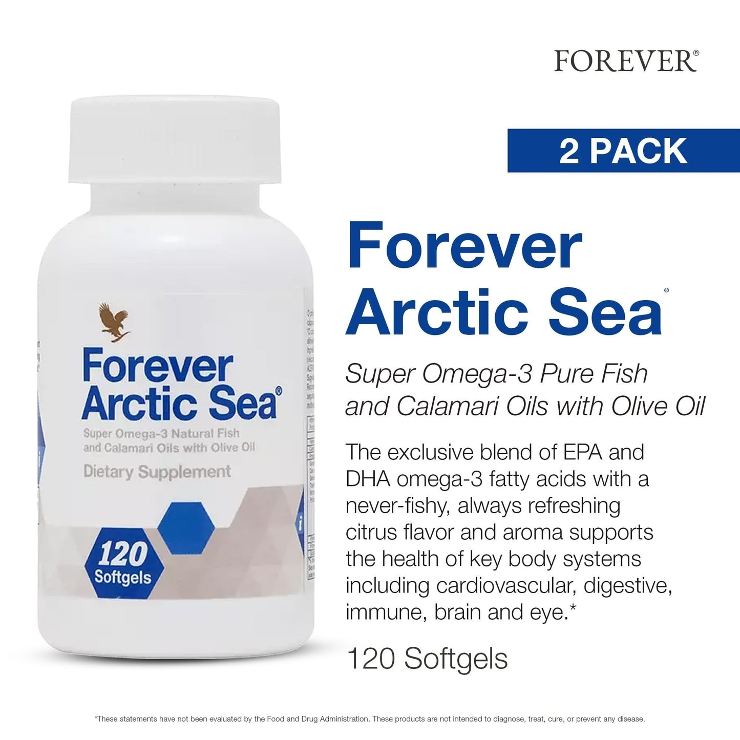 Forever Living Products Arctic Sea Omega-3 Softgels 240