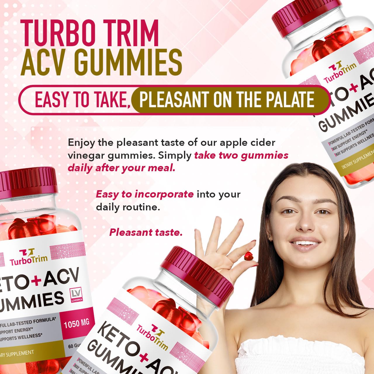 LIVORKA Turbo Trim Keto ACV Gummies, 300 Gummies