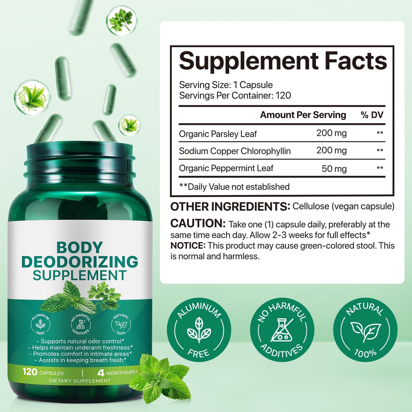 AEBEFBAW Chlorophyll 120 Capsules