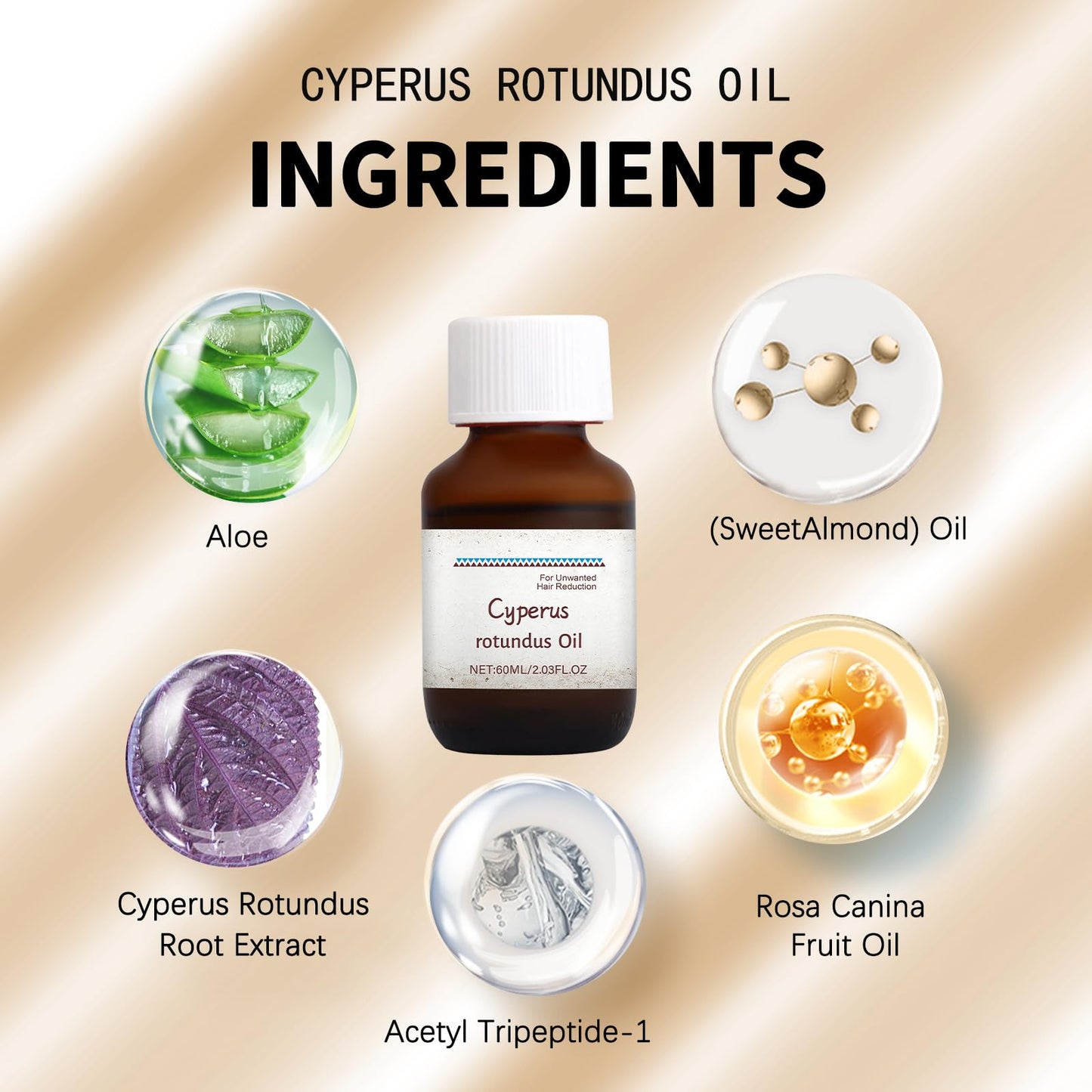 HXCBEC Cyperus Rotundus Oil Powder 60