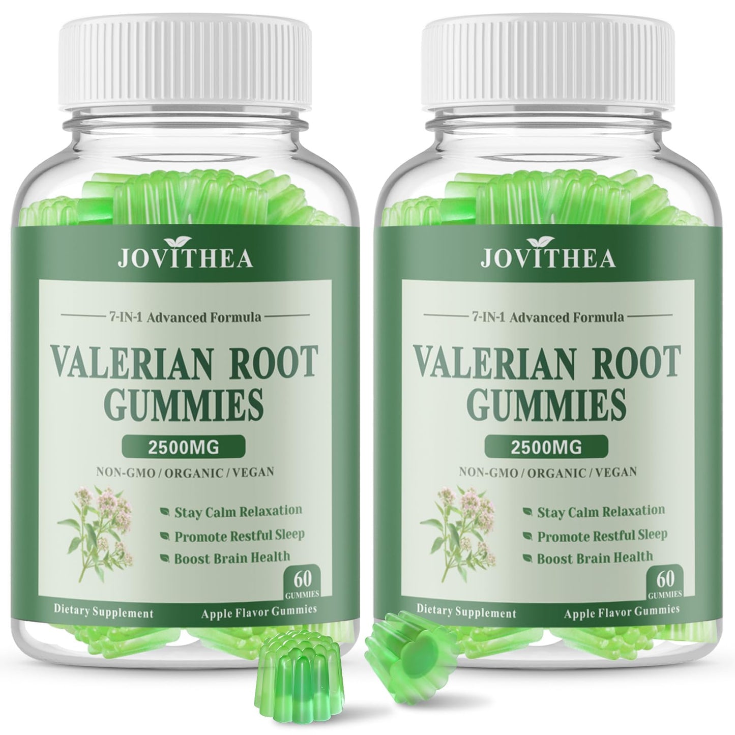 JOVITHEA Valerian Root Gummies 120 Count