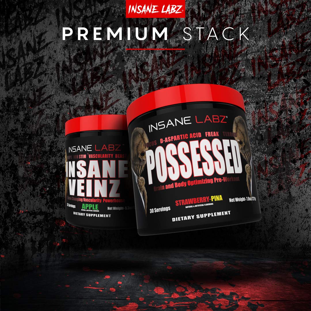 Insane Labz Possessed Low Stimulant Testosterone Boosting Pre Workout Powder (7.8)