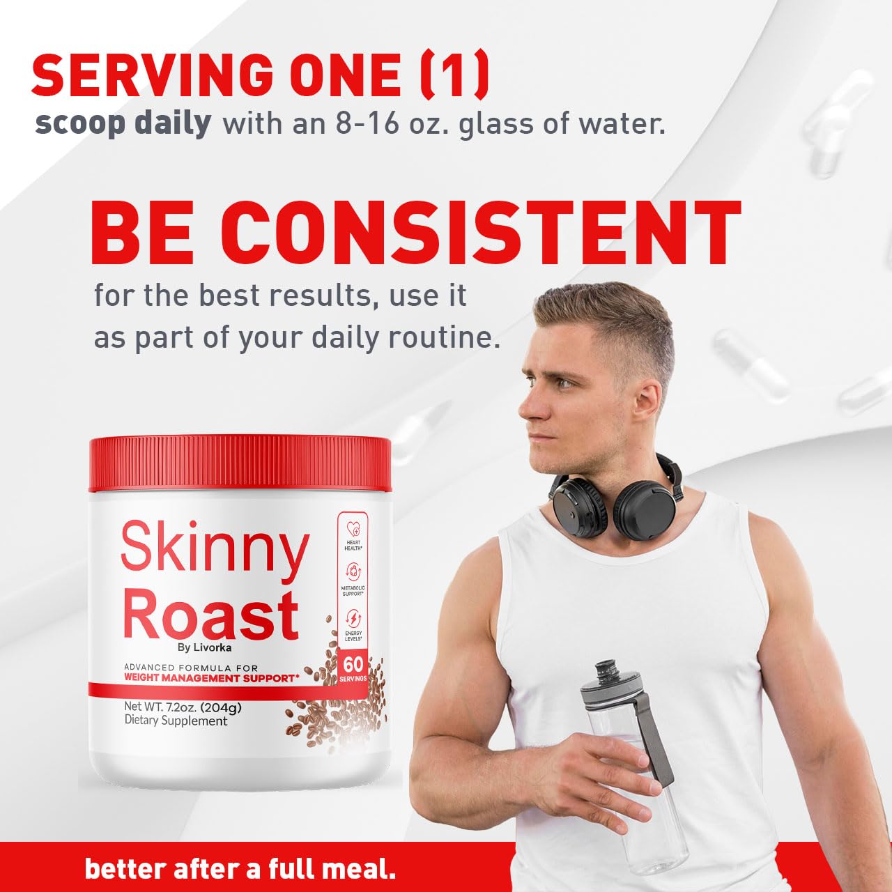 LIVORKA Skinny Roast Coffee Advanced Formula Powder 7.2 oz