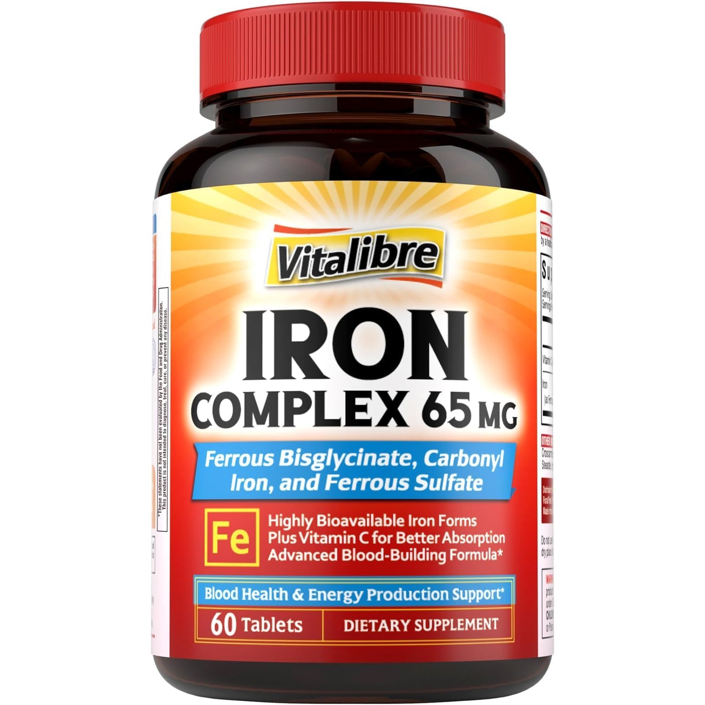 Vitalibre Iron Supplement 60 Tablets