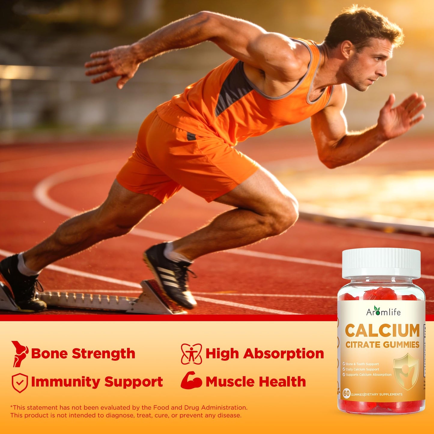 Aromlife Calcium Citrate Gummies 60 Count