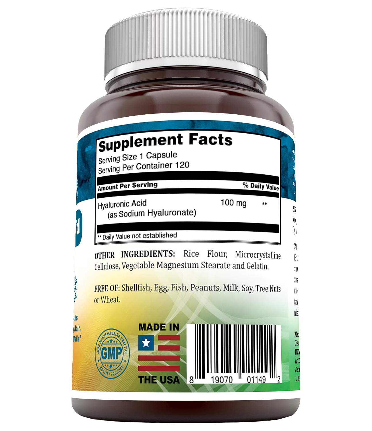 Nutri Essentials Hyaluronic Acid Dietary Supplement Capsule 120 Capsules