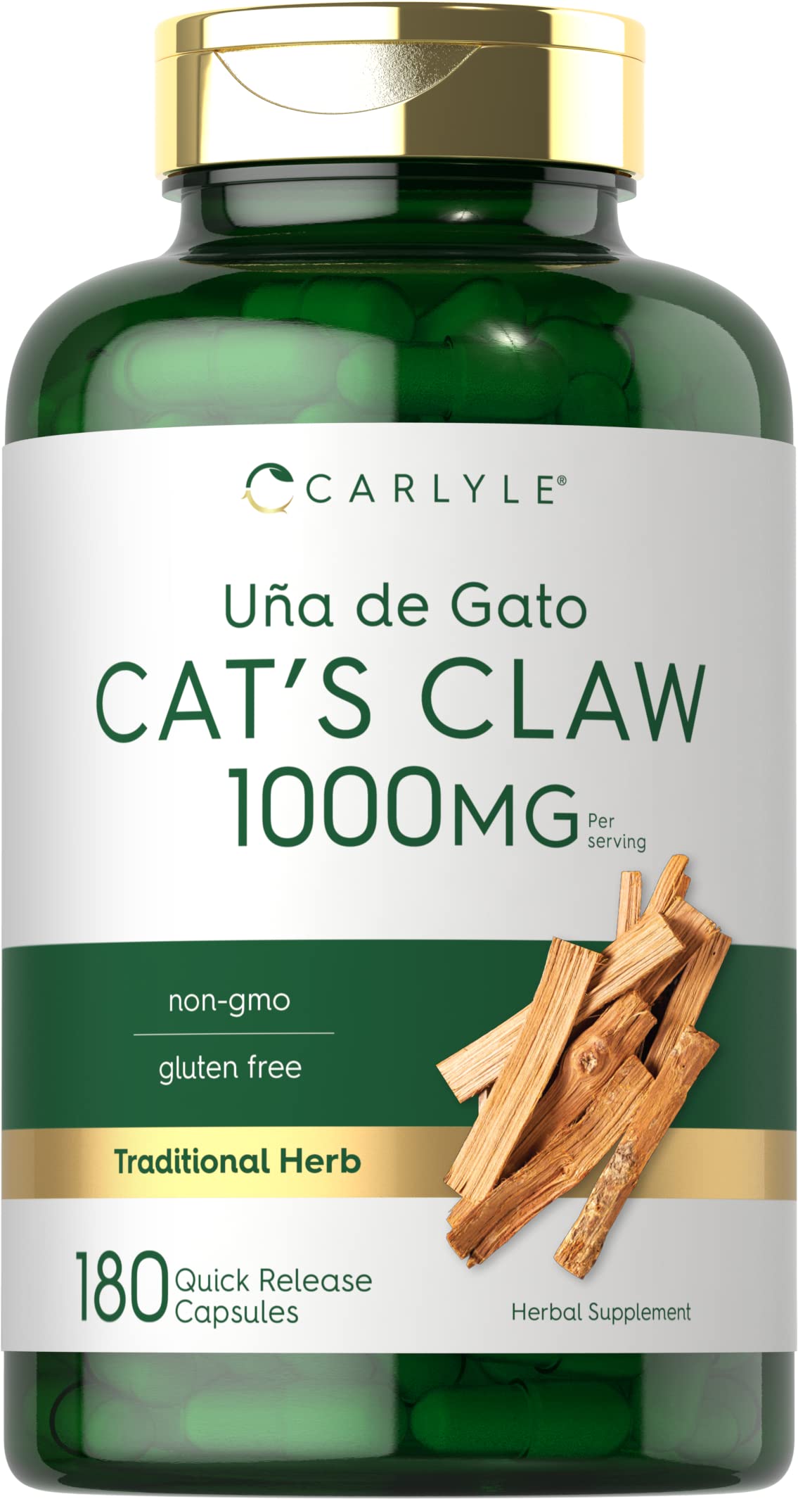 Carlyle Cat's Claw 1000mg Capsules, 180 Count