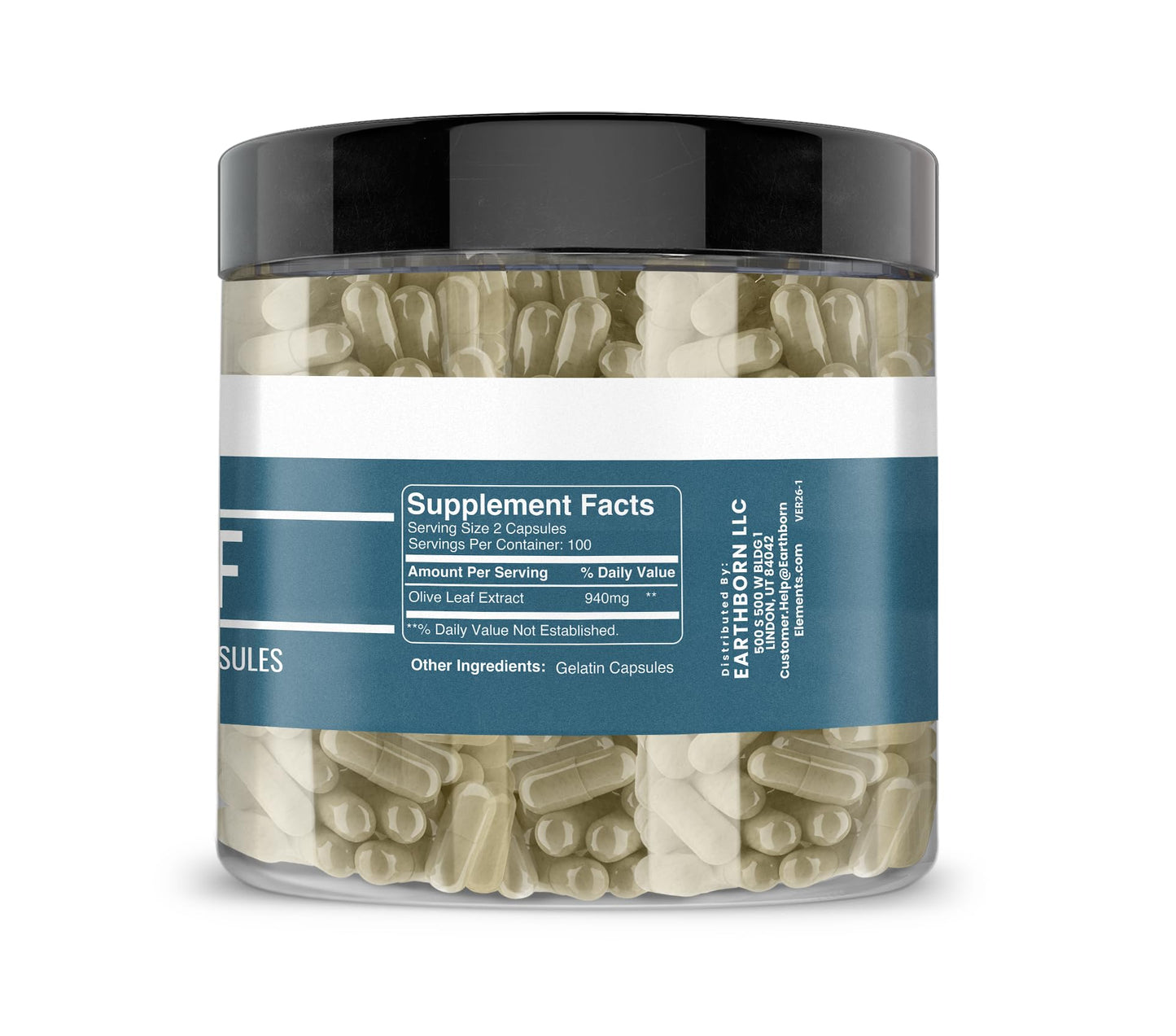 Earthborn Elements Olive Leaf Extract Capsules 200
